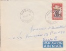 Cameroun,Ambam Le 22/10/1956 > France,colonies,lettre,ré Colte Des Bananes,15f N°298 - Briefe U. Dokumente