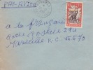 Cameroun,Bonabéri Le 22/10/1956 > France,colonies,lettre,ré Colte Des Bananes,15f N°298 - Covers & Documents