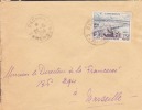 Cameroun,Dschang Le 20/10/1956 > France,colonies,lettre,po Nt Sur Le Wouri à Douala,15f N°301 - Briefe U. Dokumente