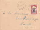 Cameroun,Sangmélima Le 20/10/1956 > France,colonies,lettre,ré Colte Des Bananes,15f N°298 - Briefe U. Dokumente