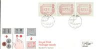 GB - Automatenmarken / Postage Labels FDC Cambridge (g030) - 1981-1990 Dezimalausgaben