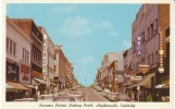 Hopkinsville KY Kentucky, Chrome Street Scene, WKOA, Rexall Drug, Coca-Cola Signs, Auto, C1950s Vintage Postcard - Hopkinsville