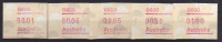 Australie. ATM/ Frama Emis En 1988.  5 T-p Neufs **.   (Poste De DARWIN. NT. 0800)  Opossums - Machine Labels [ATM]