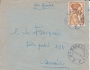 AEF,Oubangui,Bangassou Le 23/10/1956,colonies,lettr E,jeune Fille Bacongo,15f N°224 - Altri & Non Classificati