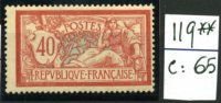 119**    40c  Merson Cote 65 E - Unused Stamps