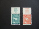 UNITED NATIONS NEW YORK, 1958,  Yv 65-66, WITH UN LOGO, MNH**, (P39-025) - Unused Stamps