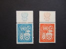 UNITED NATIONS NEW YORK, 1959,  Yv 71-72, WITH UN LOGO, MNH**, (P39-025) - Neufs