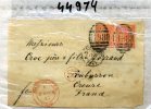 2 May 1868 Manchester To Aubusson  France With 2 X 4 Pennies  Front Of The Letter Only  CV 125£ - Cartas & Documentos