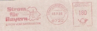 A3  Germany 1988. Machine Stamp Cut Fragment   Electricity - Elektrizität