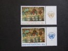 UNITED NATIONS NEW YORK, 1974, Yv 247-248, WITH UN LOGO, MNH**  (P43-025) - Nuovi