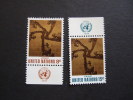 UNITED NATIONS NEW YORK, 1972, Yv 232-233, WITH UN LOGO, MNH**  (P41-025) - Ongebruikt