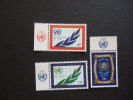 UNITED NATIONS NEW YORK, 1970, Yv 209-211, WITH UN LOGO, MNH**  (P41-040) - Neufs