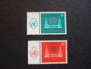 UNITED NATIONS NEW YORK, 1969, Yv 197-198, WITH UN LOGO, MNH**  (P41-015) - Nuevos