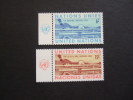UNITED NATIONS NEW YORK, 1969, Yv 194-195, WITH UN LOGO, MNH**  (P41-015) - Neufs