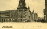 BRUXELLE-MARITIME..LA PAROISSE ST-REMI...LA GARE MARITIME A FRONT DE LA RUE PICART...CPA ANIMEE - Transport (rail) - Stations