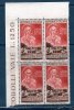 TRIESTE A - 1953 -- 7° MORTE S.CHIARA -- ** MNH X4 --QUARTINA BDF - Mint/hinged