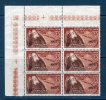 TRIESTE A - 1953 -- 100° MISSIONE ETIOPIA  -- ** MNH X6 --BLOCCO ANG. - Neufs