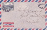 Fada ( Petit Bureau ) Tchad Afrique Colonie Française Lettre Par Avion Pour Marseille Marcophilie - Covers & Documents