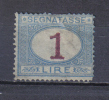 SS6203 - REGNO 1870 , Segnatasse 1 Lira  N. 11 Difettoso E Senza Gomma. Raro - Nuovi