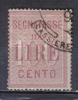 SS6204 - REGNO 1884 , Segnatasse 100  Lira  N. 16 - Strafport