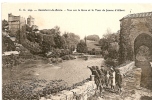 Cpa, Sauveterre De Béarn, Le Gave Et La Tour De Jeanne D'albret, Enfants - Sauveterre De Bearn