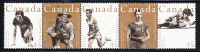 Canada Scott #1612ai MNH Bottom Strip Of 5 From Pane Never Folded 45c Canadian Olympic Gold Medlists - Nuovi