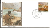 Guernsey 1983 Renoir's Painting Art Seashore  Brush Painter Colorano Silk Cover # 13289 - Rembrandt