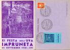 11a FESTA UVA IMPRUNETA 1938 ANN FDC E RARO ERINNOFILO - Manifestazioni