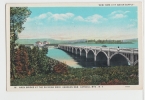 ARCH BRIDGE AT THE DEVIDING WEIR ASHOKAN DAM. CATSKILL MTS. NY NEW YORK (SWASTIKA ON THE BACK). Old PC . USA - Catskills