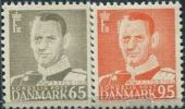 NE0637 Denmark 1957 Frederick The King 2v MNH - Ungebraucht