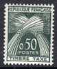 France Taxe N° 93   XX  Type Gerbes "Timbre Taxe" En Nouveaux Francs: 50 C. Vert Foncé Sans Charnière TB - 1859-1959 Nuovi
