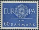 NE0660 Denmark 1960 Symbol Of Unity Wheels 1v MNH - Neufs