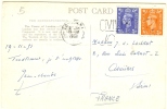 REF LBR 31 - GEORGE VI BICOLORE SUR CPA LONDRES / ASNIERES 19/4/1951 - Briefe U. Dokumente