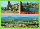 LANGEAC / MARCHE AUX BESTIAUX / VUE AERIENNE  ---  Carte écrite - Langeac