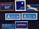 Small Lot Of  Air Mail Labels - Cinderellas