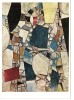 Carte Postale Biot, , Oeuvre De Fernand Léger, étude Pour La Femme En Bleu, Biot - Biot