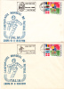 Coupe De Monde,Football,soccer,1990 Italia PMK 2X Stationery Covers Entier Postal Romania. - 1990 – Italia