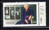 Canada MNH Scott #1509 43c Jeanne Sauve With 1980-1984 Tab - Unused Stamps