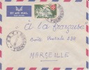 AEF,Oubangui,Bossangoa Le 21/08/1957,lettre,Colonie S,ordre Souverain De Malte Et Lutte Contre La Lépre,15f N°237 - Andere & Zonder Classificatie