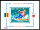 1976 Romania "Innsbruck 76" Olympic Games Sci Block Imperforate MNH** Fo70- - Winter 1976: Innsbruck