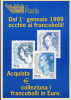 POSTE ITALIANE FRANCOBOLLI EURO 1998 - Borse E Saloni Del Collezionismo