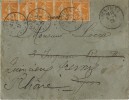 Carta LYON /Francia) 1921. Ambulant Lyon-Vaise. REEXPEDITE - Storia Postale