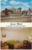 Brunswick ME Maine, Siesta Motel, Lodging, TV Television Room Interior, Decor, C1950s Vintage Postcard - Other & Unclassified