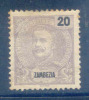 ! ! Zambezia - 1898 D. Carlos 20 R - Af. 18 - MH - Zambeze