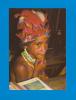 Enga Province (PN03)  Schoolboy With Traditional Headdress  - 2 Scan - - Papua New Guinea