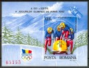 1992 Romania "Albertville 92" Olympic Games Bob Block Imperforate MNH** Fo99 - Inverno1992: Albertville