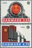 NE0971 Denmark 1990 Post Office Logo And Building 2v MNH - Nuevos