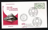 CONSEIL DE L'EUROPE IN STRASSBURG 1977 BONN 1 EUROPÄISCHE GEMEINSCHAFT FDC - Cartas & Documentos