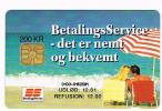 DANIMARCA (DENMARK)  - DANMONT (CHIP) - 1999 BETALINGS SERVICE  EXP.  12.01     - USED °  -  RIF. 3983 - Denmark