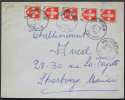 WINGERSHEIM - BAS  RHIN - ANCIENS FRANCS  - BLASONS / 1960   # 1186 MULTIPLE  SUR SUR LETTRE  POUR STRASBOURG (ref 1786) - Briefe U. Dokumente